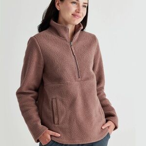 Free Fly Apparel Women's Bamboo Sherpa Fleece Half Zip